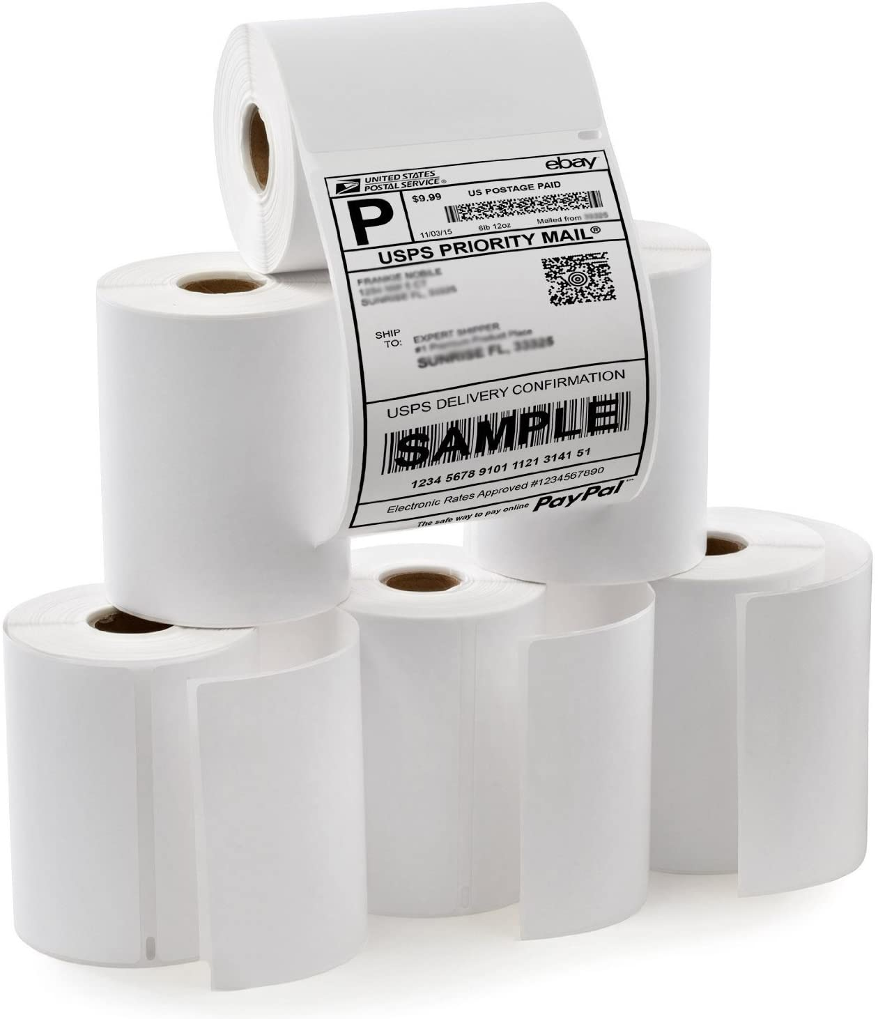 Three proof thermal paper self-adhesive label printing paper 60mm * 40mm * 800 sheets / roll * 50 rolls / box